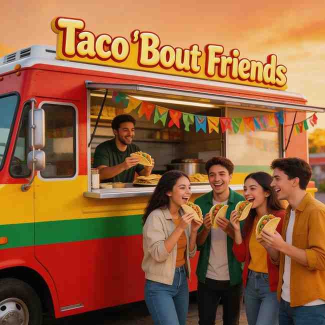 Taco bout friends funny WhatsApp group DP
