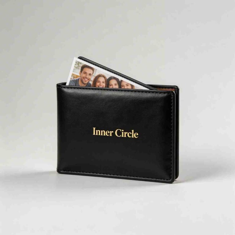 Leather wallet inner circle stylish friends DP