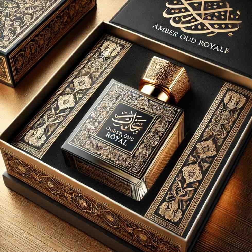 Amber Oud perfume in luxury Eid gift box
