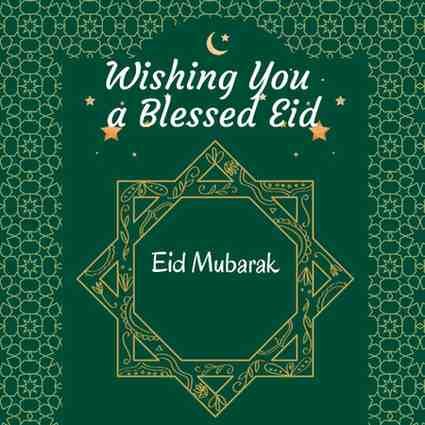blessed eid whatsapp greeting