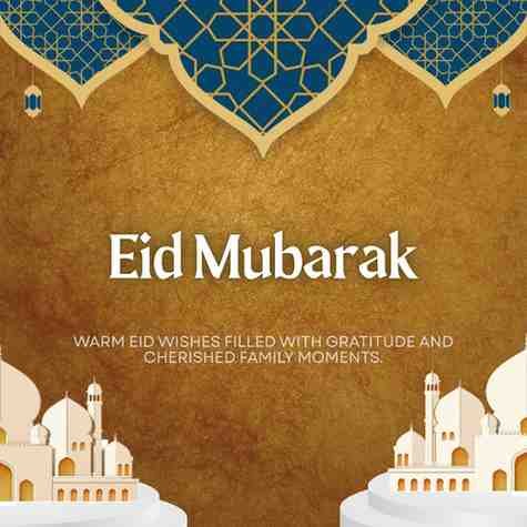 eid ul fitr greeting card for family