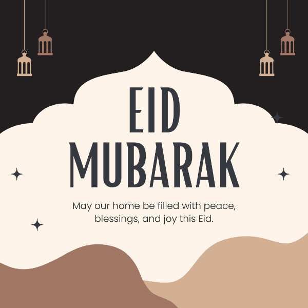 royal eid greeting card for family