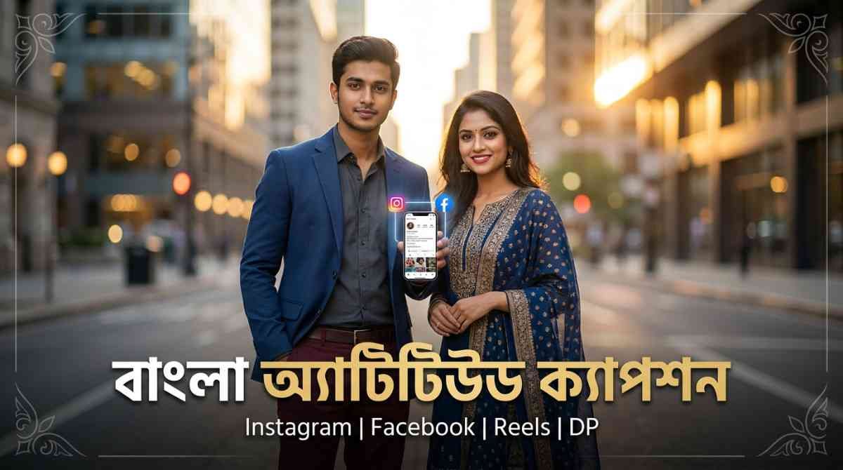 Attitude Caption Bengali featuring confident and stylish Bengali personalities for Instagram and Facebook captions