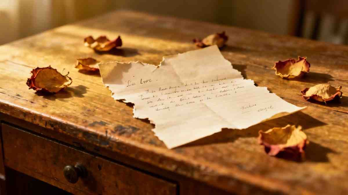 ছেঁড়া প্রেমপত্র ও শুকনো গোলাপের পাপড়ি