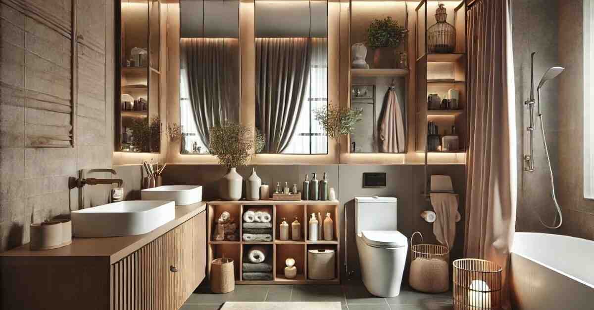 Bold wallpaper statement wall with artistic and trendy home décor.