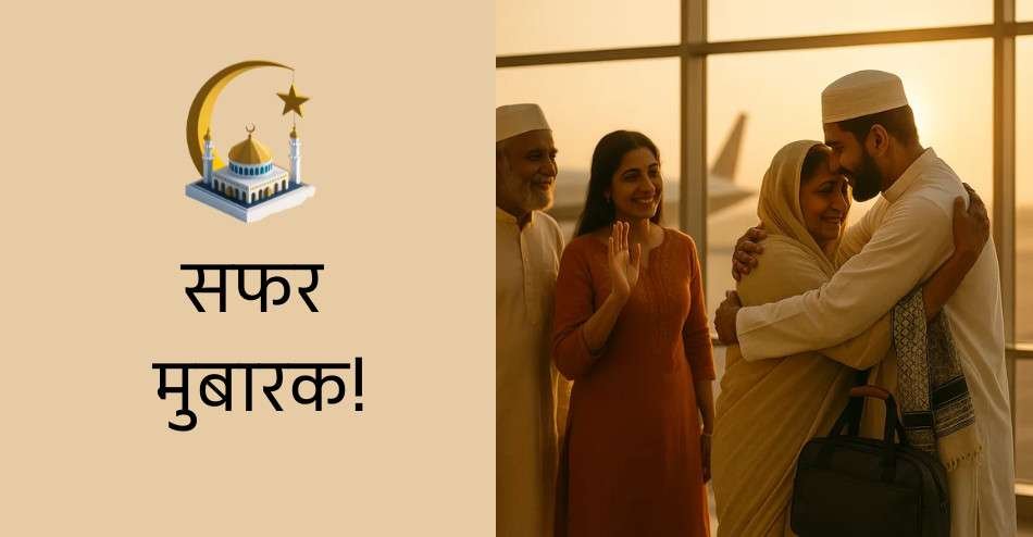 Pilgrims performing Tawaf at the Kaaba and a man making dua during Umrah journey