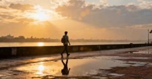 Move On Quotes in Bengali — sunrise walk symbolizing healing and moving forward