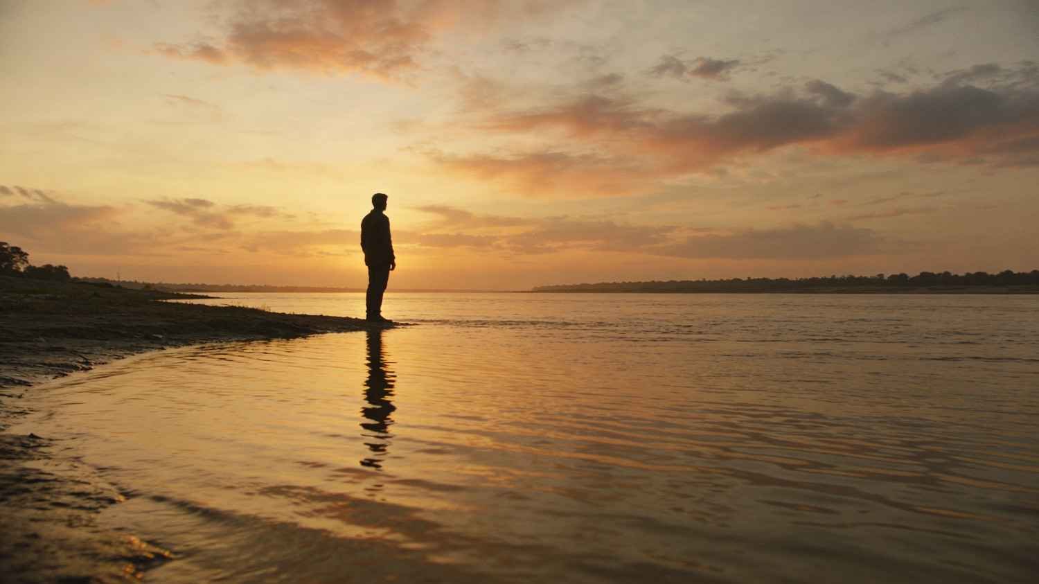 Assamese sad love song lyrics emotional lonely riverside scene