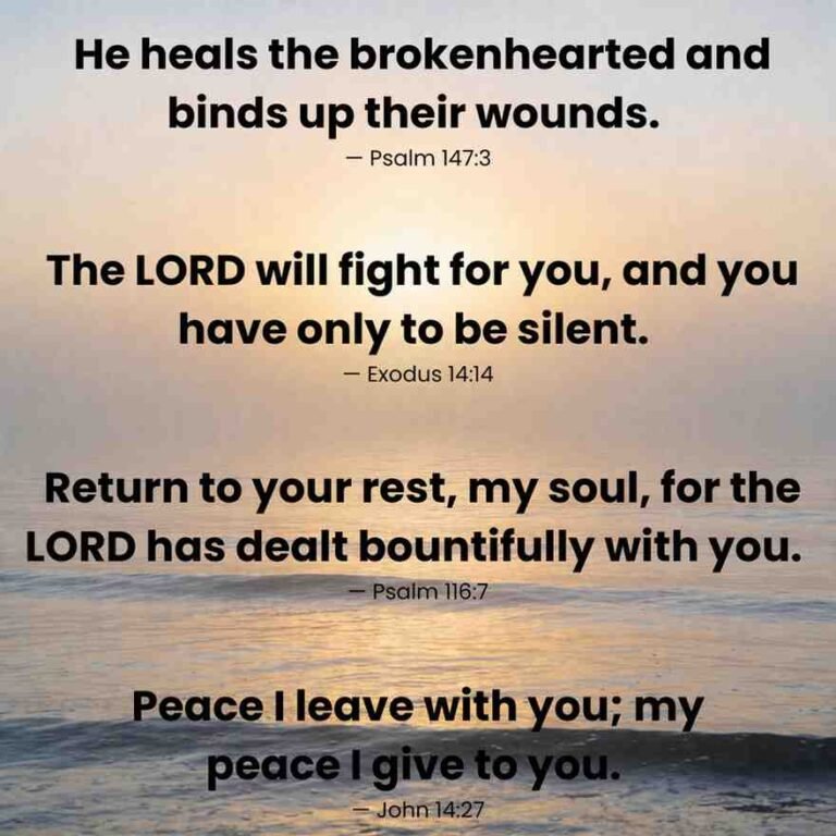 Bible verses for comfort during hard times with soft calming background