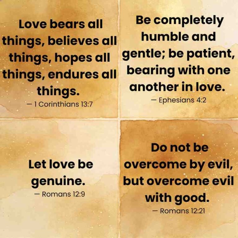 Bible verses about love during difficult times with soft calming background