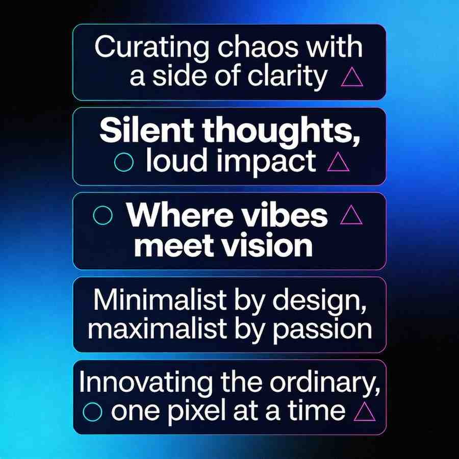 cool bio for instagram — stylish confident Instagram bio ideas