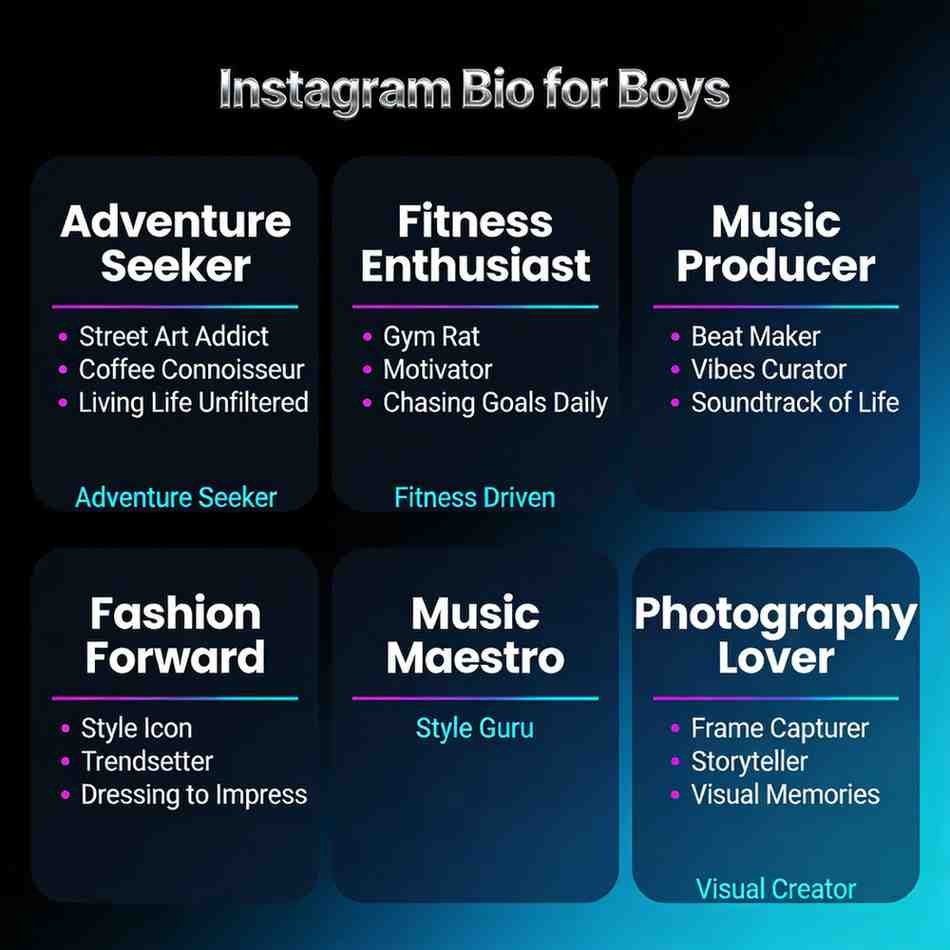 instagram bio for boys — stylish, cool and attitude bios