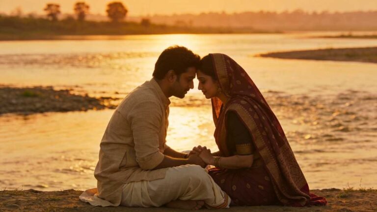 Romantic Assamese scene representing Jaanmoni song meaning