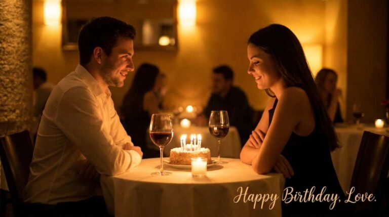 Romantic short birthday wishes for girlfriend or partner