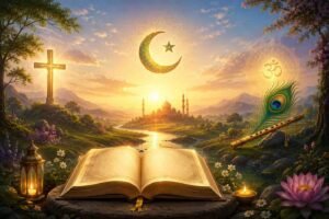 Spiritual Quotes Collection image representing faith, peace, and strength across religions