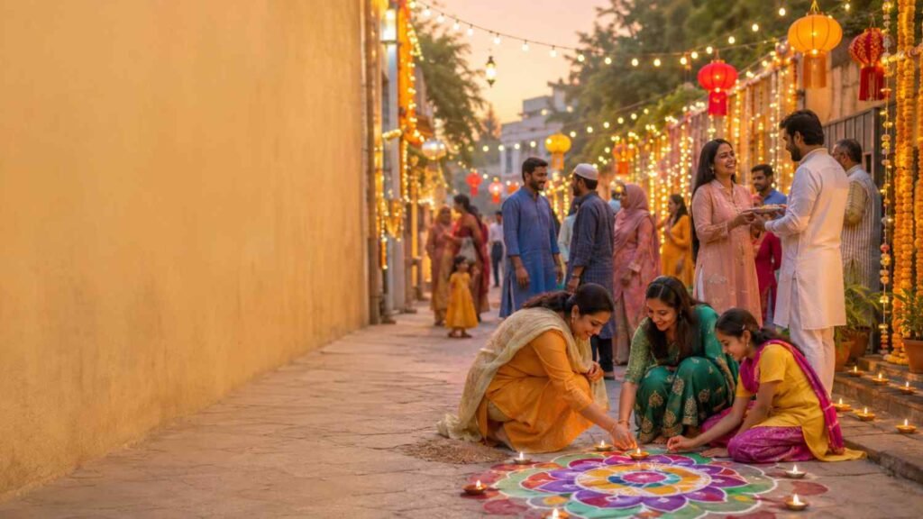 Festival Meaning in Bengali – ভারতের বিভিন্ন সাংস্কৃতিক উৎসবের প্রতীকী দৃশ্য