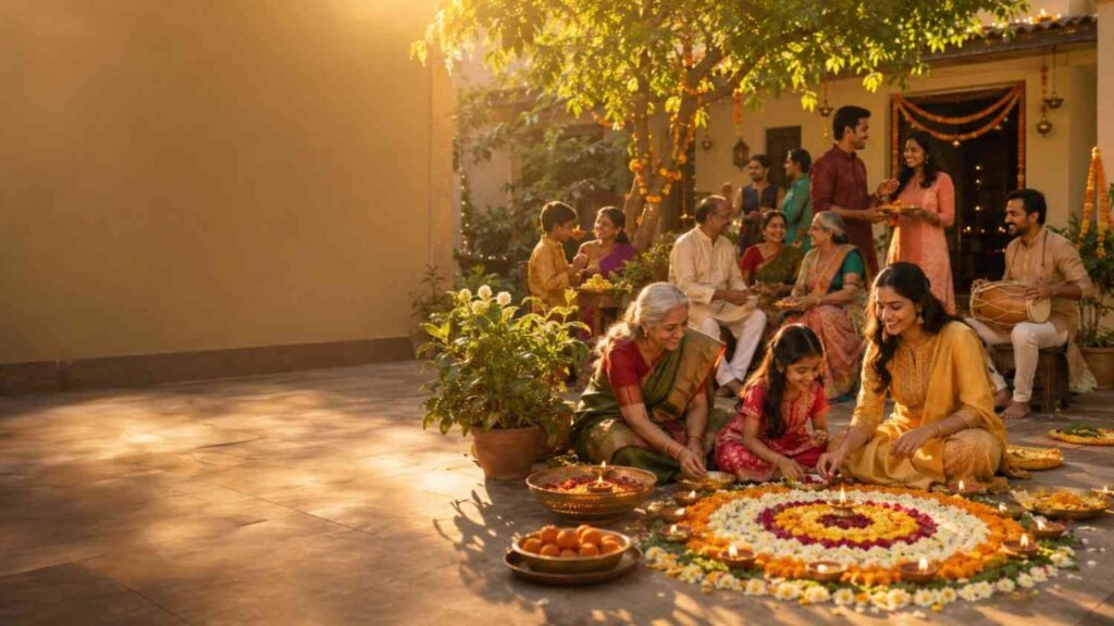 Festivity Meaning in Bengali এবং উৎসবমুখর সামাজিক উদযাপনের দৃশ্য