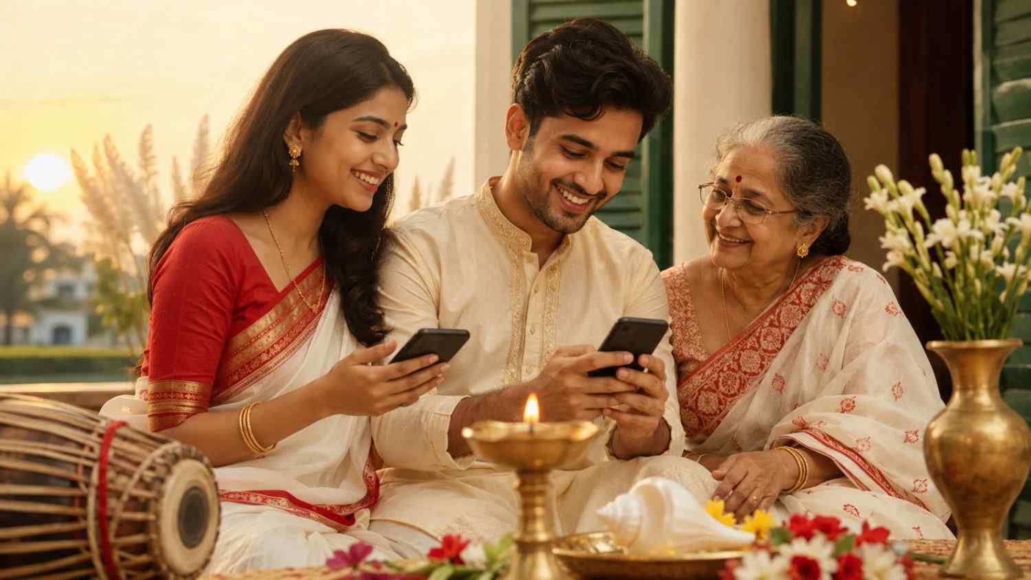 mahalaya wishes social sharing bengali