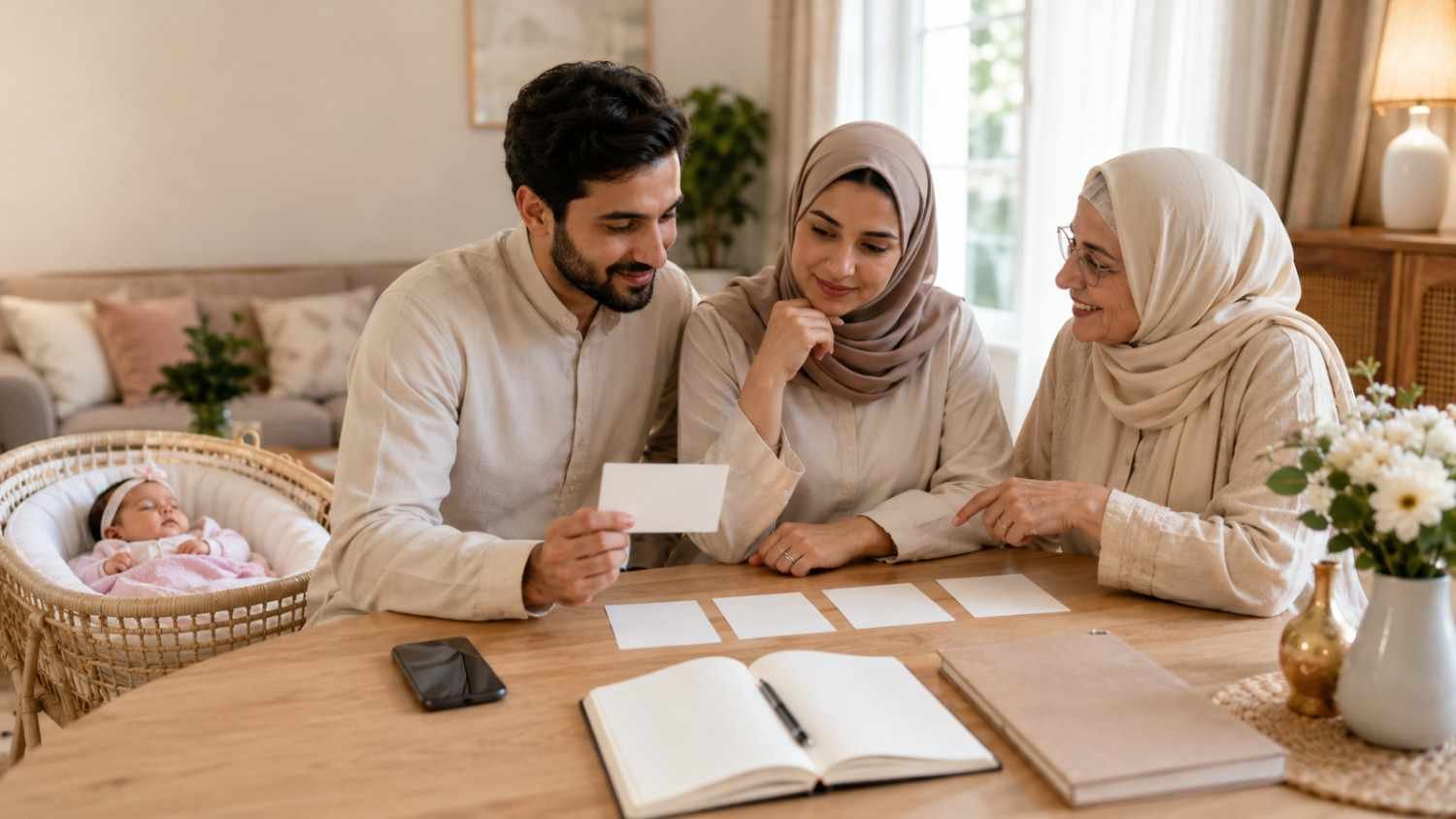 Muslim girl names starting with A being shortlisted by parents and grandmother for their newborn daughter