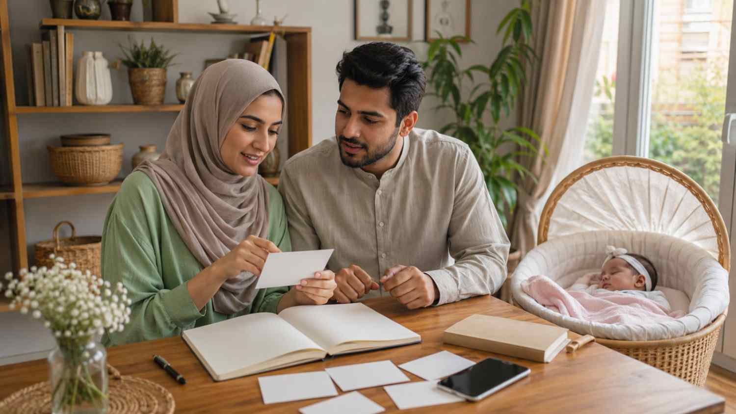 Parents exploring Muslim girl names starting with F while choosing a name for their newborn daughter