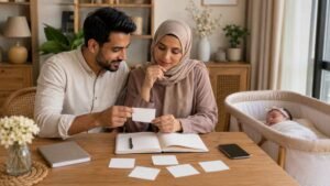 Parents exploring Muslim girl names starting with H while choosing a name for their newborn daughter