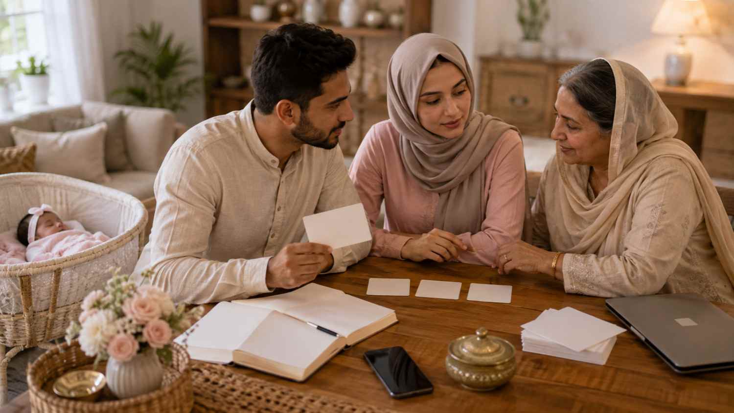 Muslim girl names starting with S being shortlisted by parents and grandmother for their newborn daughter