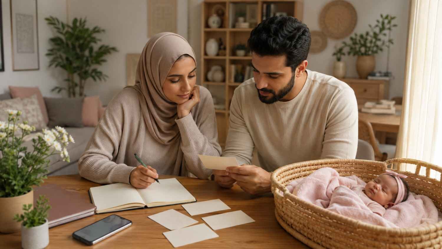 Muslim parents exploring girl names starting with Z while choosing a name for their newborn daughter