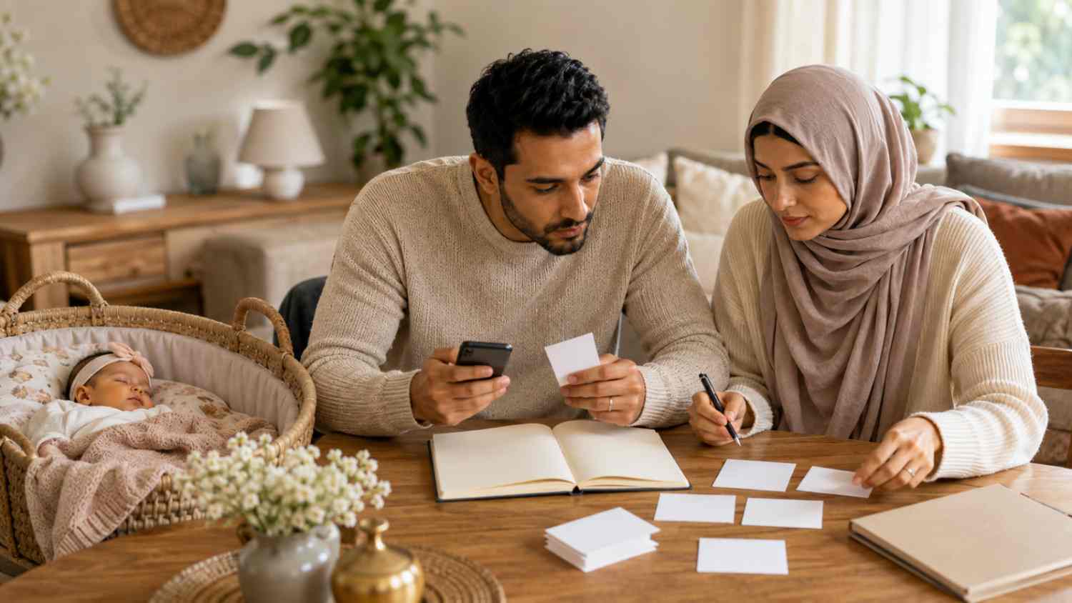 Unique Muslim girl names being compared by parents for meaning, origin, spelling, and authenticity